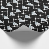 Diamond Patroon Bling Bling Designer Uitziend Cade Cadeaupapier (Hoek)