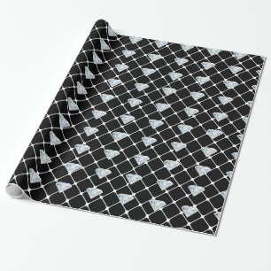Diamond Patroon Bling Bling Designer Uitziend Cade Cadeaupapier