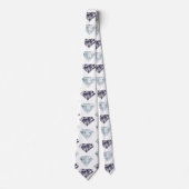 Diamond Patroon Bling Bling Luxe Elegant Stropdas (Voorkant)