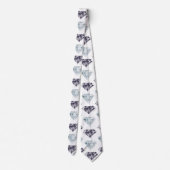 Diamond Patroon Bling Bling Luxe Elegant Stropdas (Achterkant)