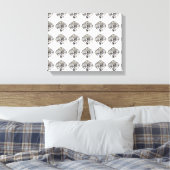 Diamond-patroon Canvas Afdruk (Insitu (Slaapkamer))