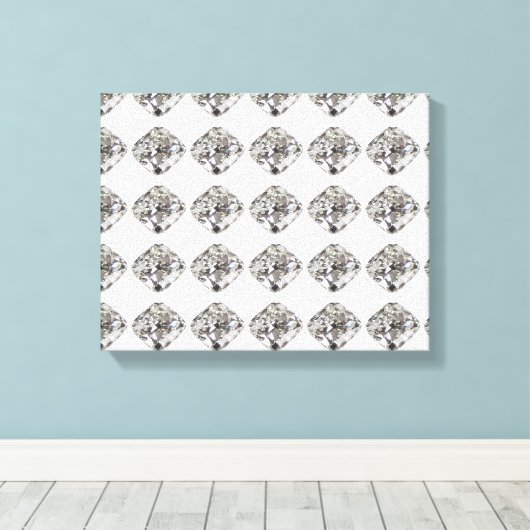 Diamond-patroon Canvas Afdruk (Insitu (Houten vloer))