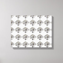 Diamond-patroon Canvas Afdruk