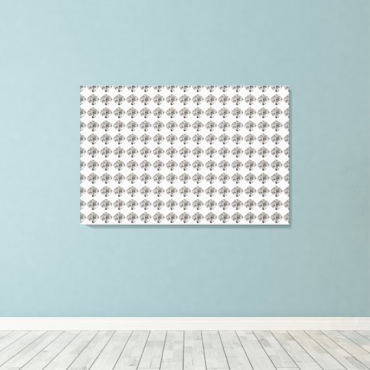 Diamond-patroon Canvas Afdruk (Insitu (Houten vloer))