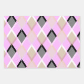 Diamond patroon inpakpapier lila (Voorkant 3)