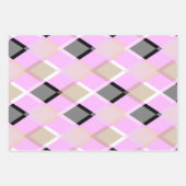 Diamond patroon inpakpapier lila (Voorkant 2)