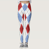 Diamond-patroon Leggings (Voorkant)