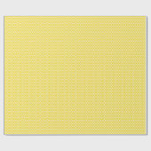 Diamond-patroon - mosterd goud en wit cadeaupapier (Vlak)