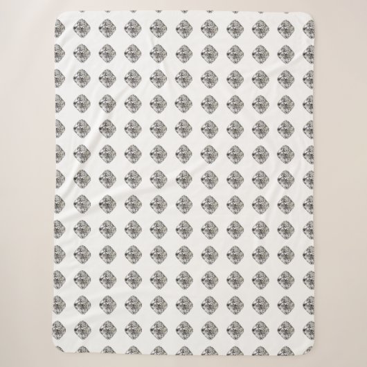 Diamond-patroon Sherpa Deken (Voorkant)