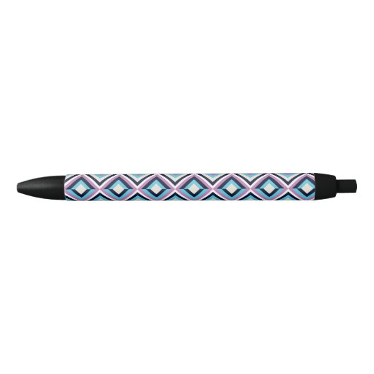 Diamond-patroon Zwarte Inkt Pen (Voorkant)