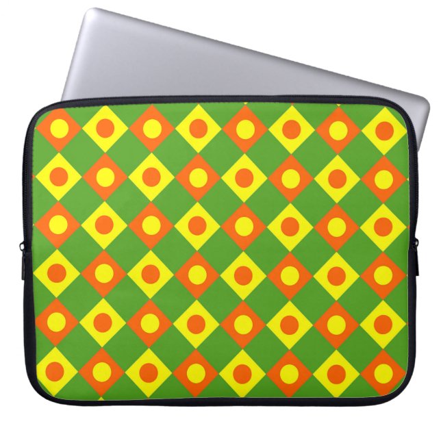 Diamond Pattern #105 Laptop Sleeve (Voorkant)