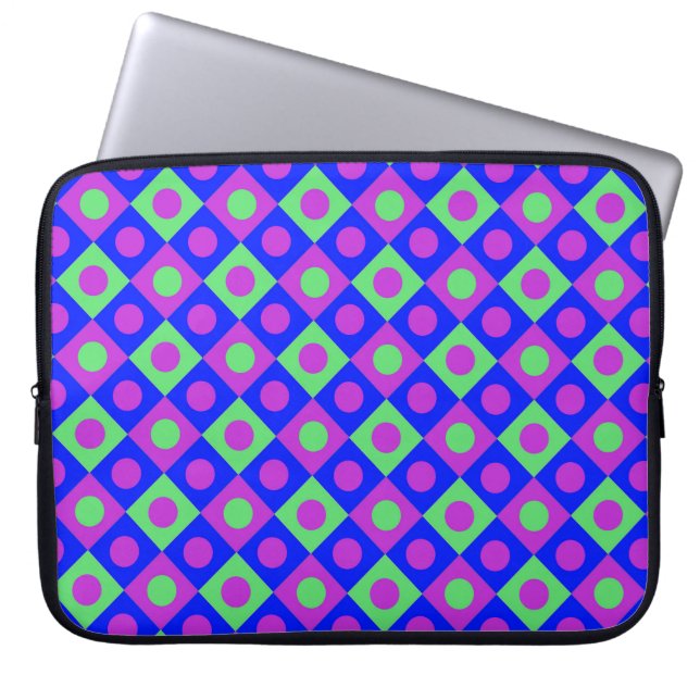 Diamond Pattern #117 Laptop Sleeve (Voorkant)