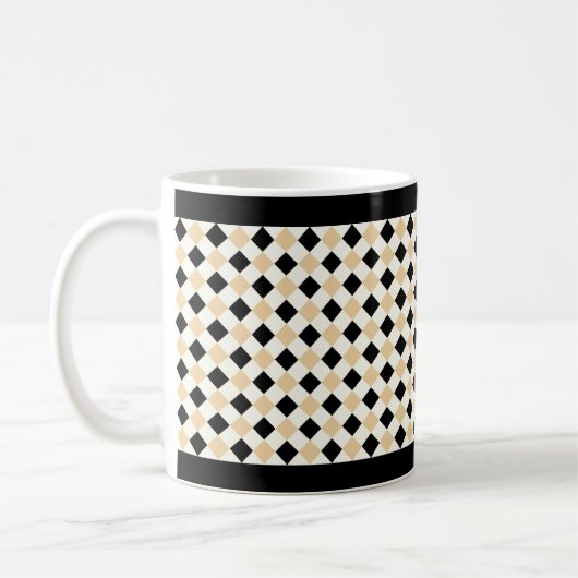 Diamond Pattern #1-2 Koffiemok (Links)