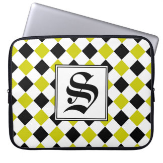 Diamond Pattern #1 Monogramed Laptop Sleeve