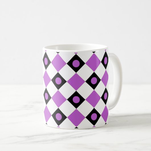 Diamond Pattern #91 Koffiemok (Voorkant rechts)