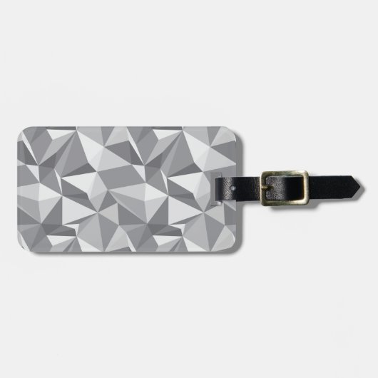Diamond Pattern - Abstract veelhoek Bagagelabel (Voorkant horizontaal)