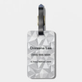 Diamond Pattern - Abstract veelhoek Bagagelabel (Achterkant verticaal)