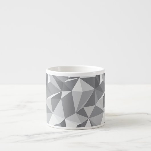 Diamond Pattern - Abstract veelhoek Espresso Kop (Voorkant)