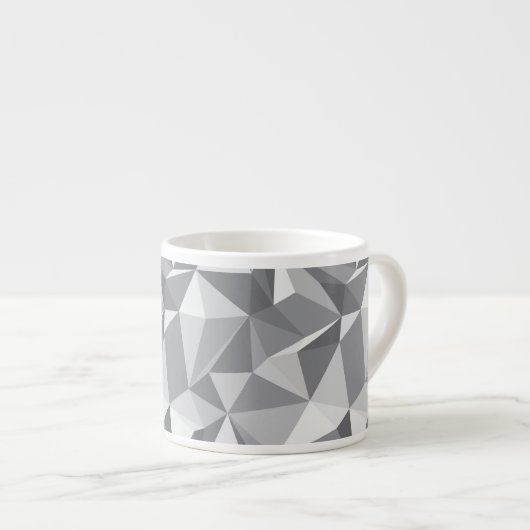Diamond Pattern - Abstract veelhoek Espresso Kop (Voorkant rechts)