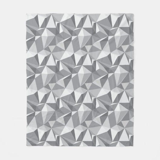 Diamond Pattern - Abstract veelhoek Fleece Deken (Voorkant)