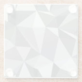 Diamond Pattern - Abstract veelhoek Glazen Onderzetter (Achterkant)