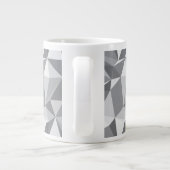 Diamond Pattern - Abstract veelhoek Grote Koffiekop (Achterkant)