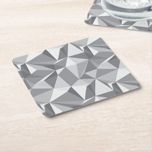 Diamond Pattern - Abstract veelhoek Kartonnen Onderzetters (Schuin)