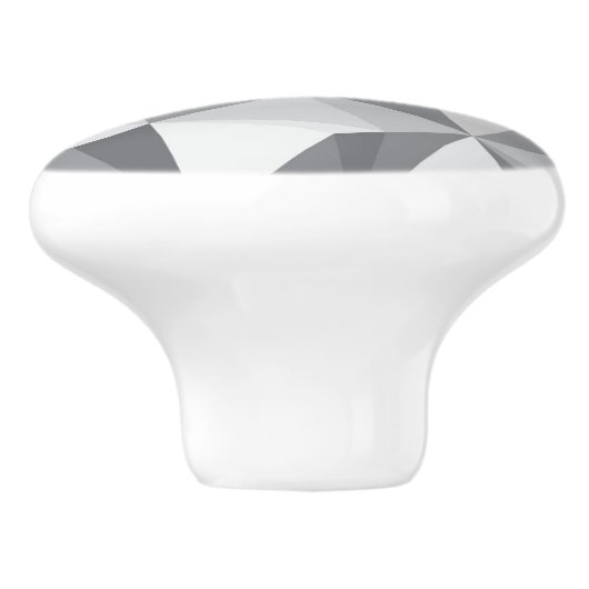 Diamond Pattern - Abstract veelhoek Keramische Knop (Zijkant)