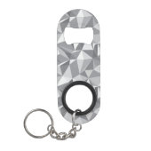 Diamond Pattern - Abstract veelhoek Mini Flessenopener (Voorkant)