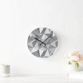 Diamond Pattern - Abstract veelhoek Ronde Klok (Huis)
