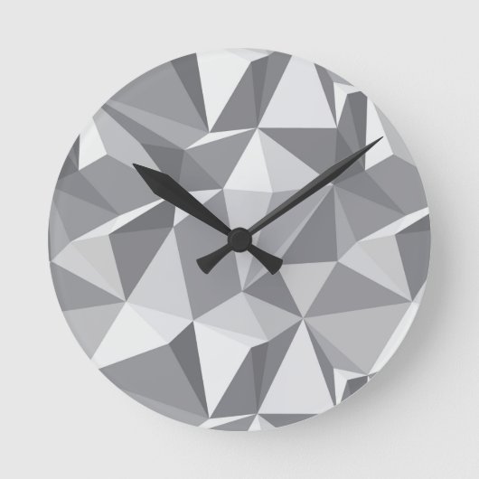 Diamond Pattern - Abstract veelhoek Ronde Klok (Voorkant)