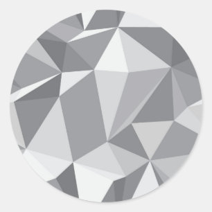 Diamond Pattern - Abstract veelhoek Ronde Sticker