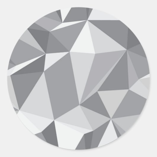 Diamond Pattern - Abstract veelhoek Ronde Sticker (Voorkant)