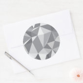 Diamond Pattern - Abstract veelhoek Ronde Sticker (Envelop)