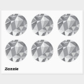 Diamond Pattern - Abstract veelhoek Ronde Sticker (Vel)