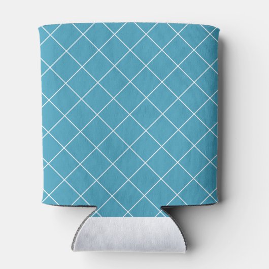 Diamond Pattern Aqua Blikjeskoeler (Achterkant)