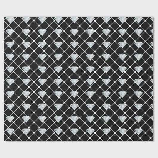 Diamond Pattern Bling Bling Designer: kijk naar ca Cadeaupapier (Vlak)