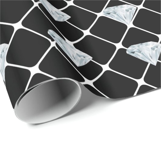Diamond Pattern Bling Bling Designer: kijk naar ca Cadeaupapier (Rol Hoek)