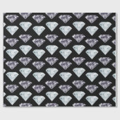 Diamond Pattern Bling Bling Luxury Expensive Gift Cadeaupapier (Vlak)