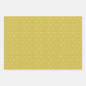 Diamond Pattern, Burgundy, Green en Gold Inpakpapier Vel (Voorkant 3)