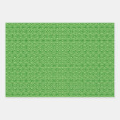 Diamond Pattern, Burgundy, Green en Gold Inpakpapier Vel (Voorkant 2)