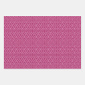 Diamond Pattern, Burgundy, Green en Gold Inpakpapier Vel (Voorkant)