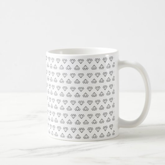 Diamond Pattern Coffee Mok (Rechts)