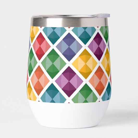 Diamond Pattern Coffee Mok (Links)