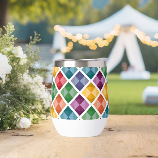 Diamond Pattern Coffee Mok (Huwelijk)