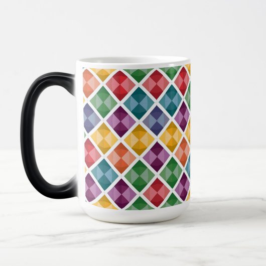 Diamond Pattern Coffee Mok (Links)