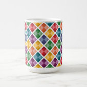 Diamond Pattern Coffee Mok (Midden)