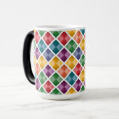 Diamond Pattern Coffee Mok (Voorkant links)