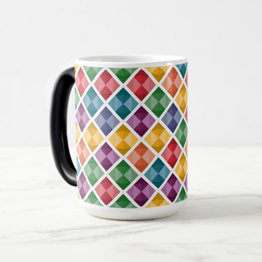 Diamond Pattern Coffee Mok (Voorkant links)