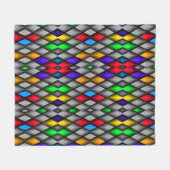 Diamond Pattern Fleece Deken (Voorkant (Horizontaal))
